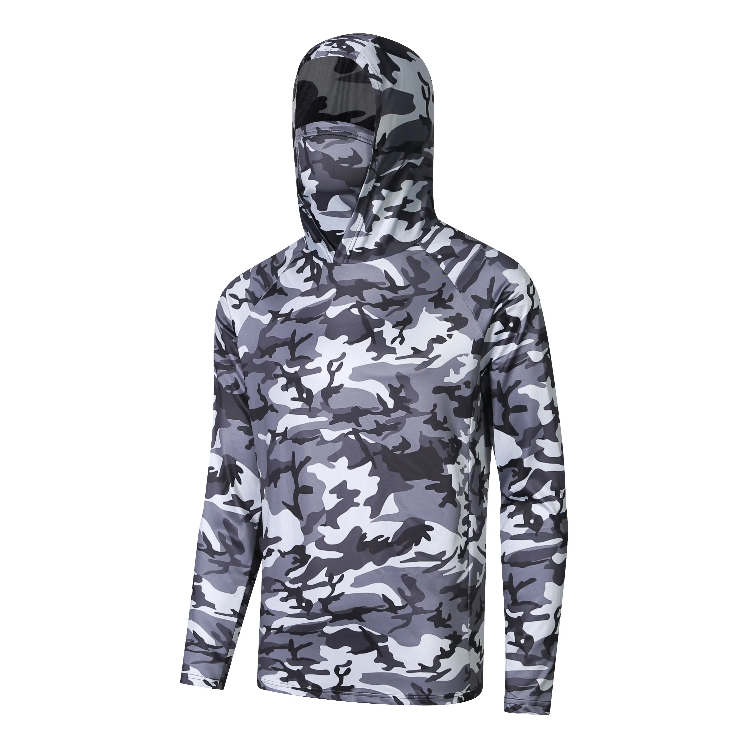 Chemise De Pêche Homme Huk à Capuche - Taille M - Multicolore Camouflage - Légère