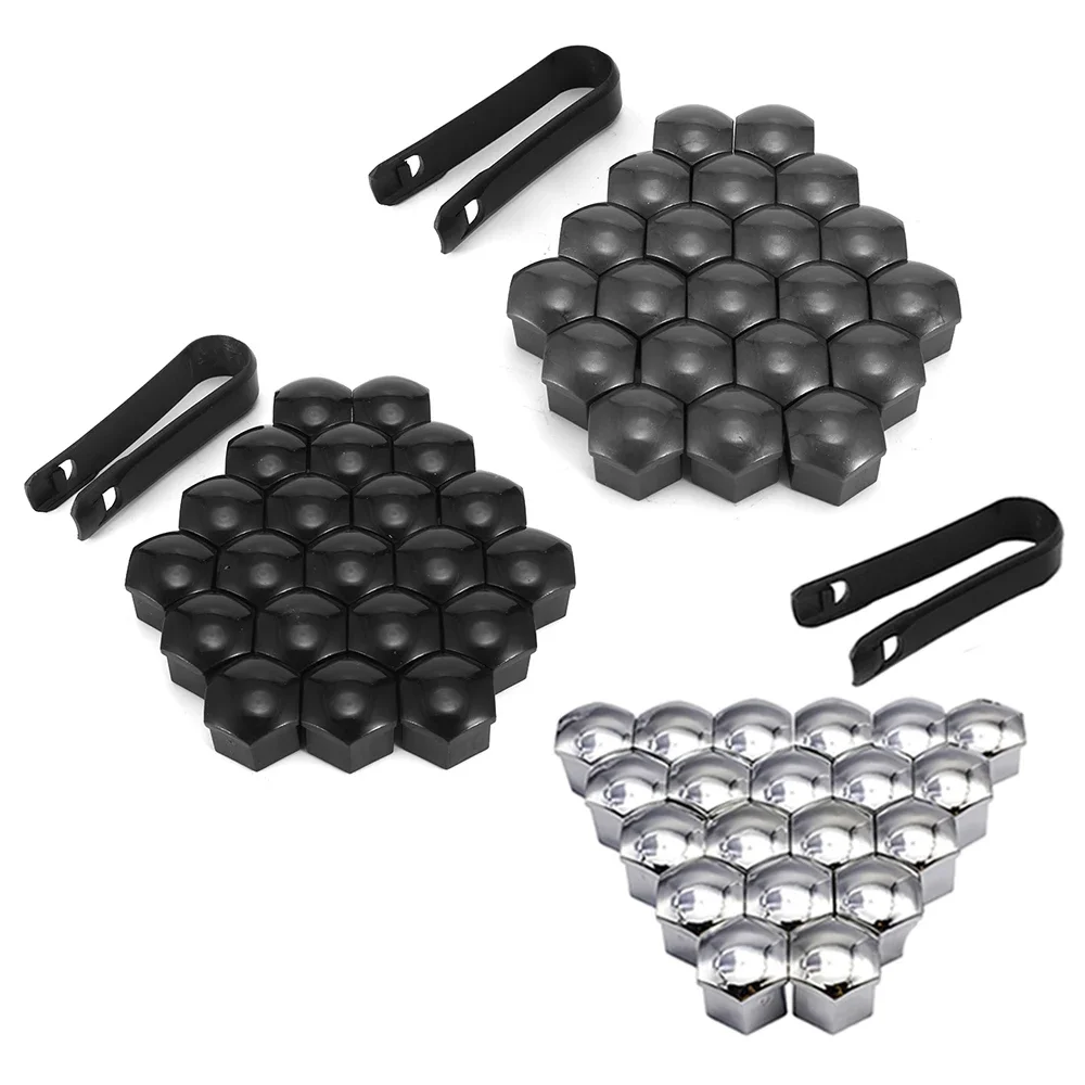 Car Wheel Nut Caps Anti-Rust Auto Hub Screw Cover Tyre Exterior Decoration 20Pcs For Audi Volkswagen VW 17/19MM wheel nut bolt covers