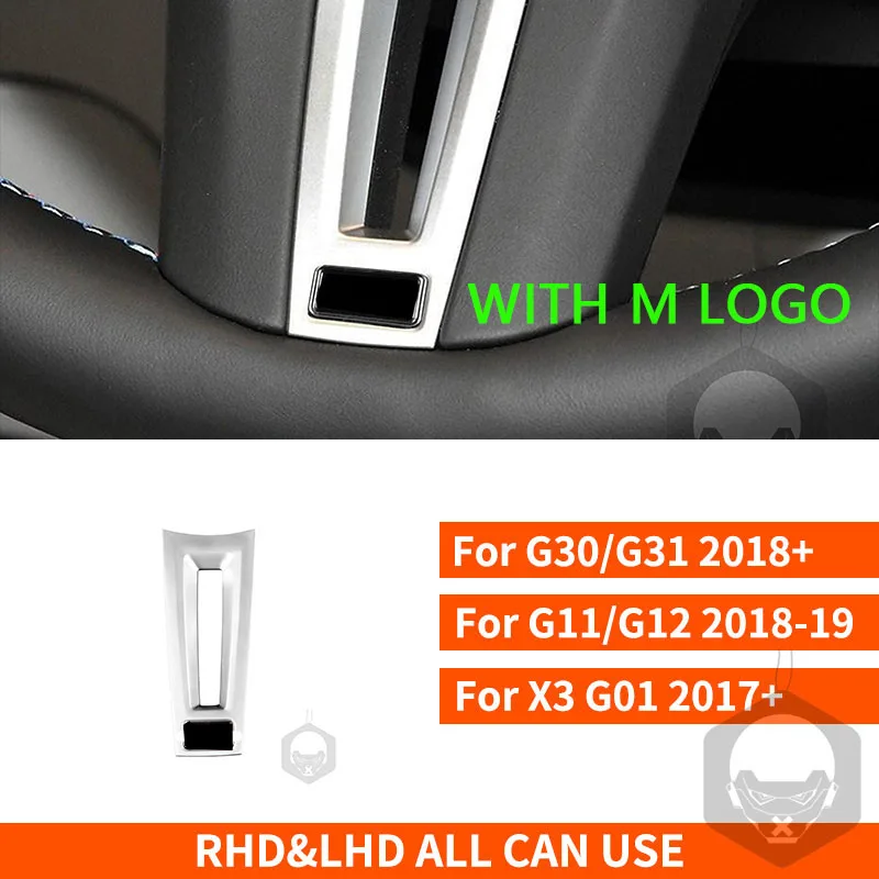 

For BMW G30 G31 G11 G12 G01 X3 Replacement M5 F90 Steering Wheel Chin Panel Modification 5 7 Series Car Interior Refit Part