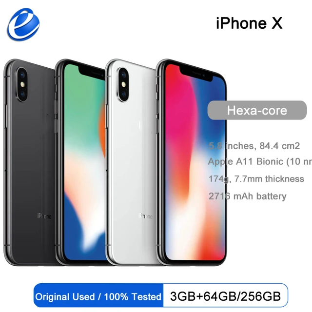 Apple iPhone X GSM Original Unlocked 4G LTE 5.8