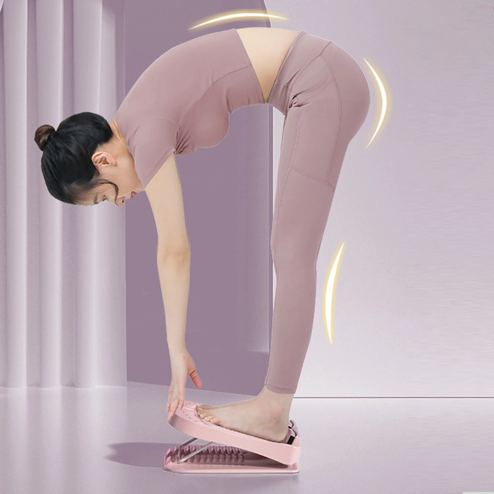 Portable Calf Stretch Board Slant Board Foot Massage Instrument Adjustable Incline 5 Positions Calf Ankle Stretcher calf stretching board,foot stretching aid