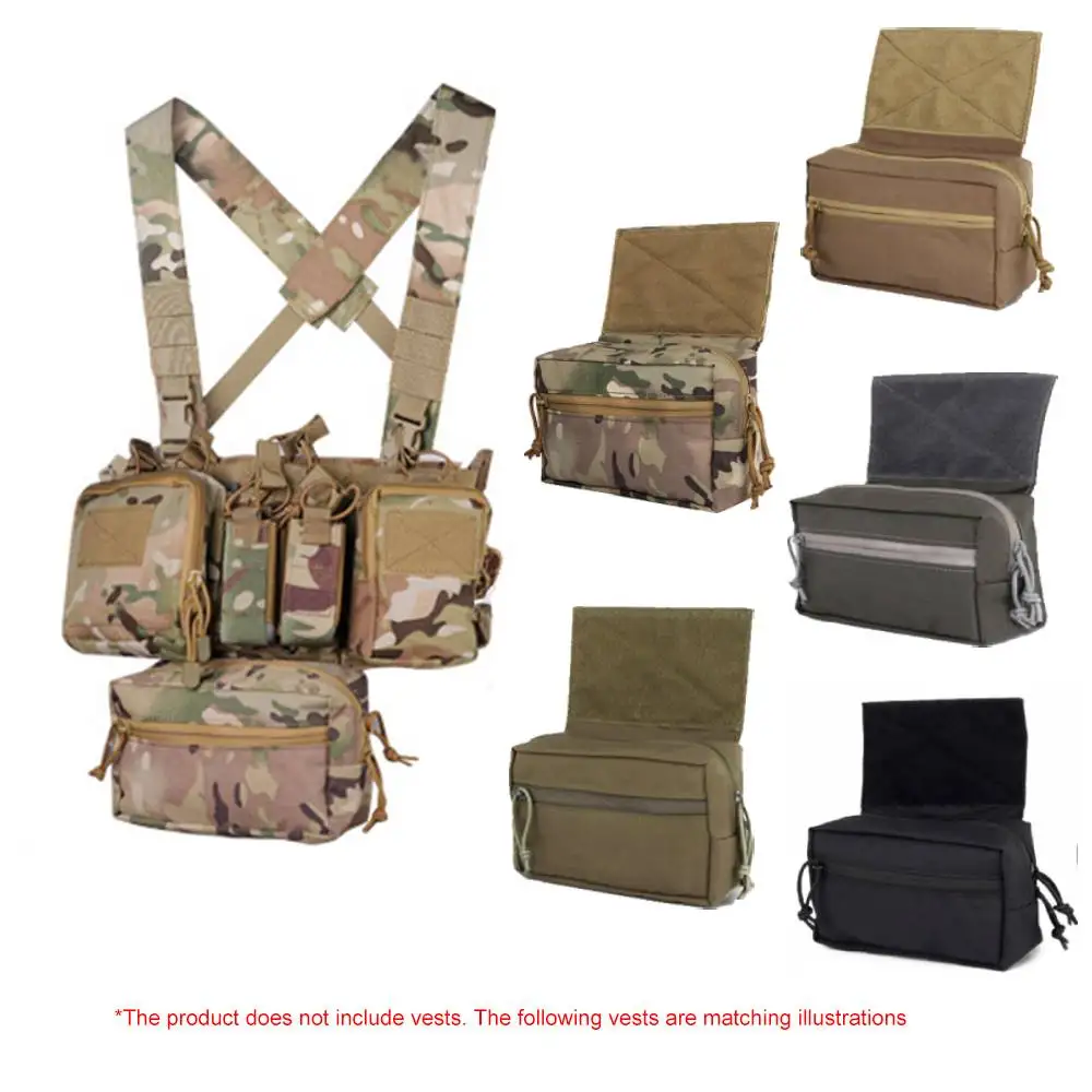 Tactical Vest Dangler Drop Pouch Mini Abdominal Dump Drop Pouch Fanny