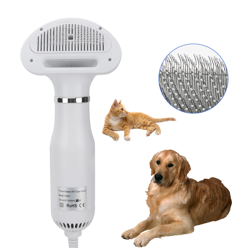 

2-In-1 Dog Hair Dryers and Comb Brush Pet Blowing Comb Machine Grooming Kitten Cat Hair Comb Puppy Fur Blower Pet Products