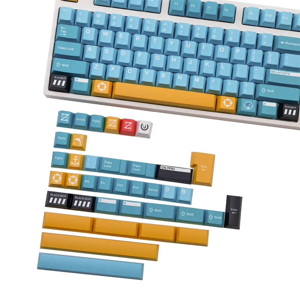 GMK Belafonte Clone Keycap Mechanical Keyboard PBT 142 Keys/Sets 