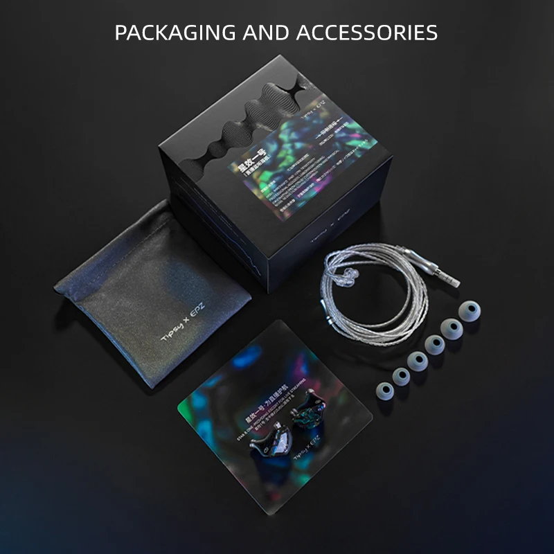 EPZ X Tipsy Star One 모니터 이어폰 이어폰 형 유선 IEM Hifi 노래 악기 음악 2 핀 0.78mm 분리형 케이블 이어 버드