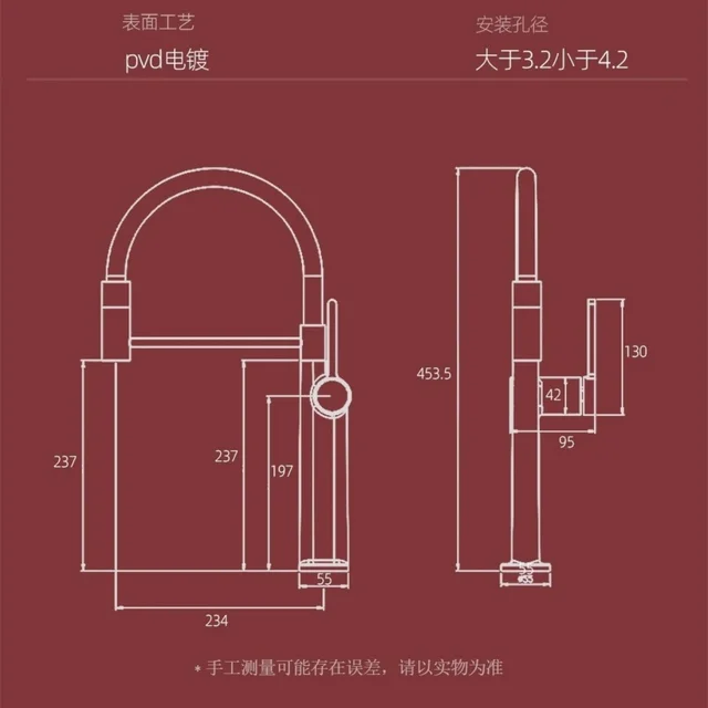 ก๊อกน้ำห้องครัวแบบดึงออกได้ สีโรสโกลด์ขัดเงา ก๊อกน้ำอ่างล้างจานสีดำทองเหลือง ก๊อกน้ำอ่างล้างจานทองเหลือง หัวก๊อกหมุนได้ ก๊อกผสมน้ำร้อนน้ำเย็น 6