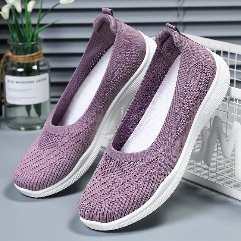 Sneakers Shoes Women Running Summer Mesh Breathable Walking Shoe Non-slip Handmade Weave Lightweight Ladies Flats Casual Shoes