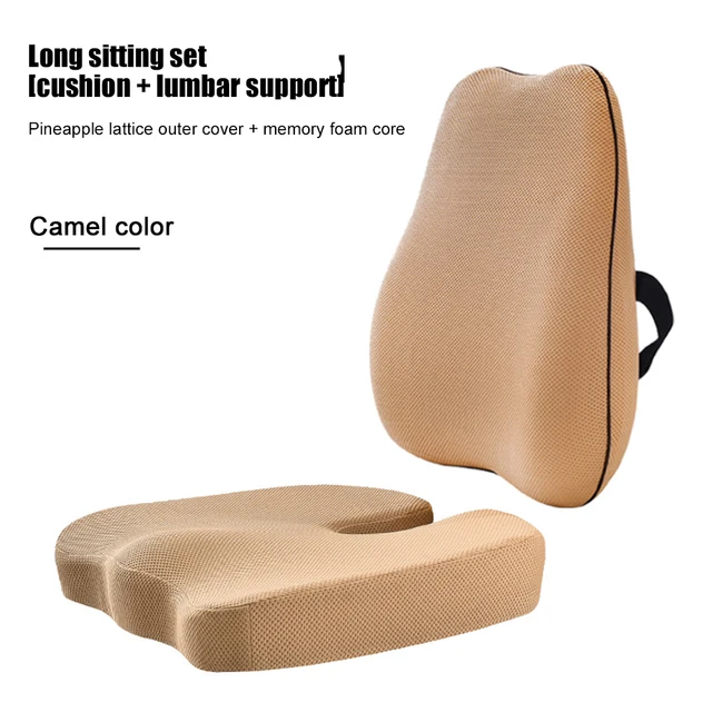 Obusforme seat cushion and back support, cure for uncomfortable