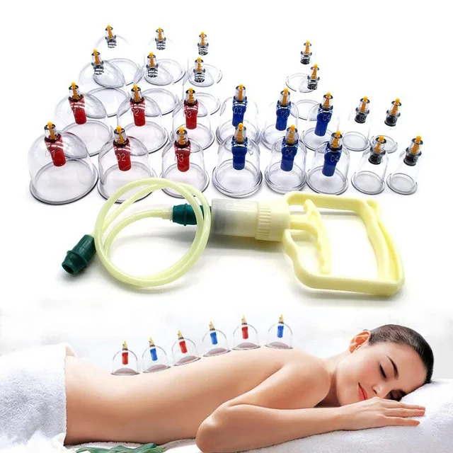 

12/24pcs/set Massage Cans Vacuum Cupping Device Suction Cup Health Monitors Chinese Cupping Therapy Device Body Massage Cans