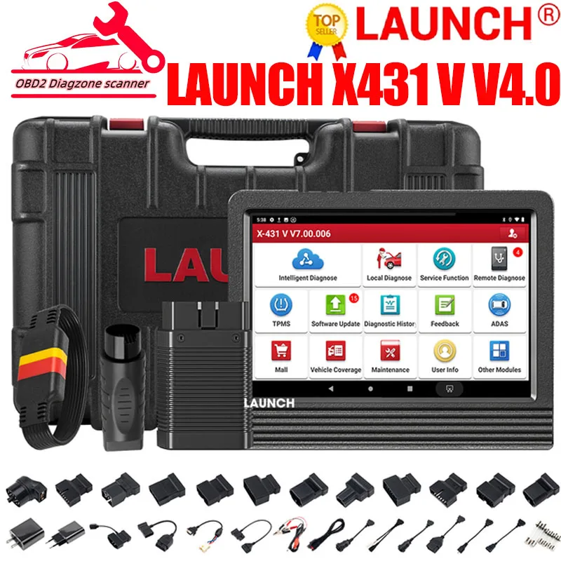

LAUNCH X431 V V4.0 автомобильные полнофункциональные диагностические инструменты OBD OBD2 считыватель кодов Сканер с сбросом PK X-431 Pro mini