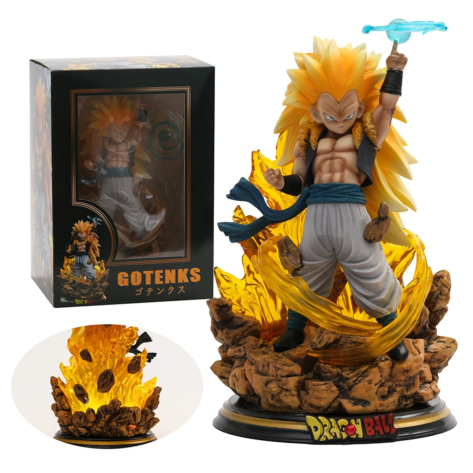 

Dragon Ball Super Saiyan Gotenks GK Statue PVC Animation Figure Collection Model Doll Christmas Gift