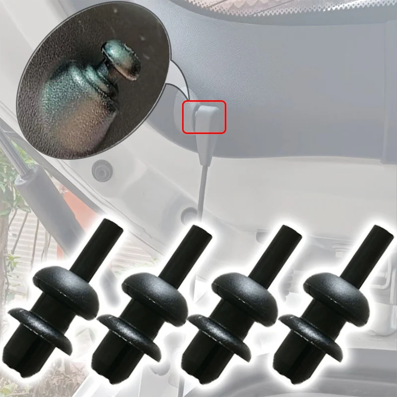 4Pc Posteriore Boot Trunk Parcel Shelf Cord Strap String Clips Staffa Di Montaggio Gancio 699218 Per Citroen C4 Cactus 2018 2019