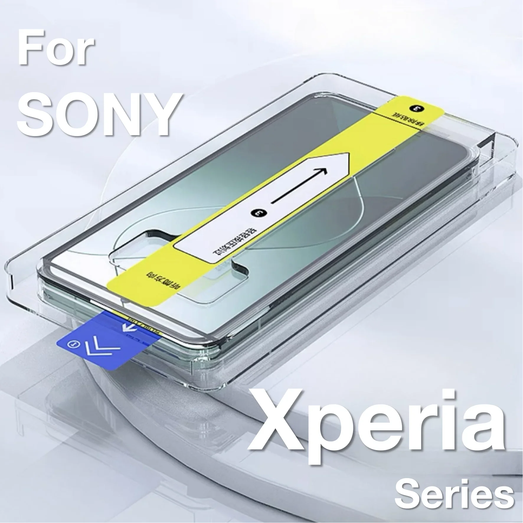 Protector de vidrio templado para SONY Xperia 1 10 VI VII 5 VI, Protector de pantalla fácil, Kit de eliminación automática de polvo, instalación rápida, 1-3 uds.