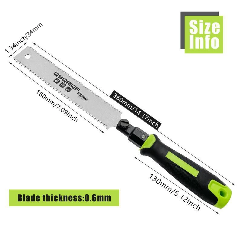 1Pc Double Blade Pull Saw 3 Side Tooth Wood Saw Hand Used To Trim PVC Plastic Flush Cutting Tool