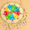 Counting Wooden 99 Multiplication Table Turntable Educational Toy Mathematics for KidClassroom Teaching Learning Toys Activities 1