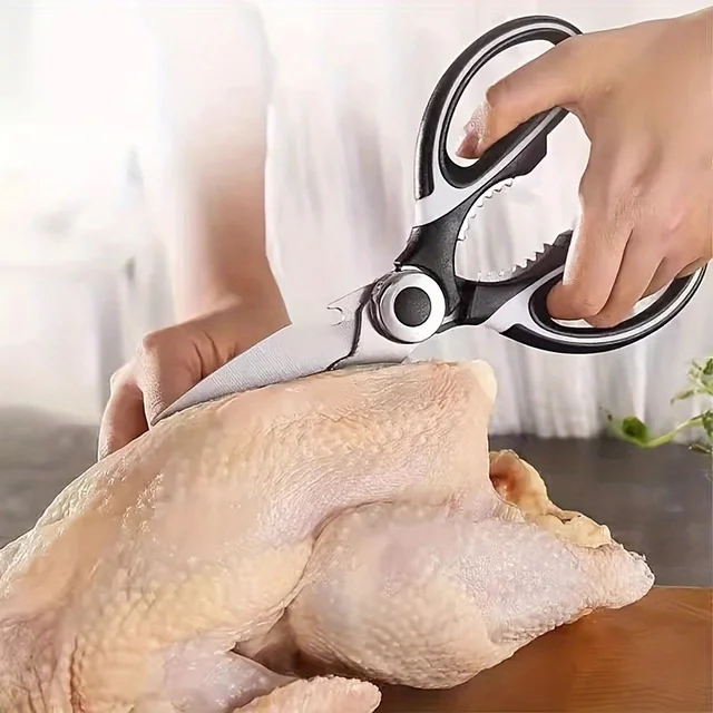Kitchen scissors powerful chicken bone scissors household multi-functional scissors chef special scissors sharp food scissors 4