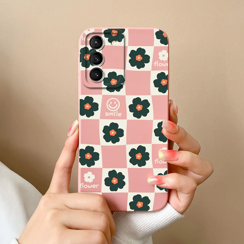 thumbnail image 1 of For Samsung S21 FE Plus Ultra Case Fashion Soft Liquid Silicone Camera Protection Back Cover For Galaxy S21+ S21FE S 21 Fundas, 1 of 5