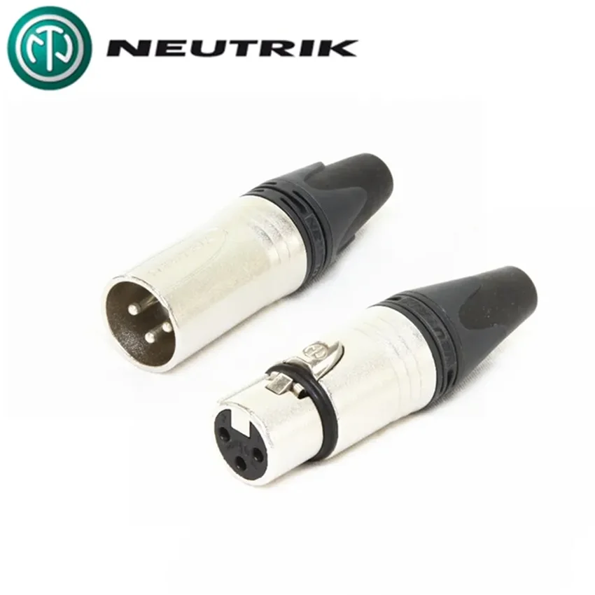 30PCS/lot FOR NEUTRIK connector 15PCS NC3MXX & 15PCS NC3FXX Male et femelle Un ensemble 3 Broches XLR Connecteur avec!
