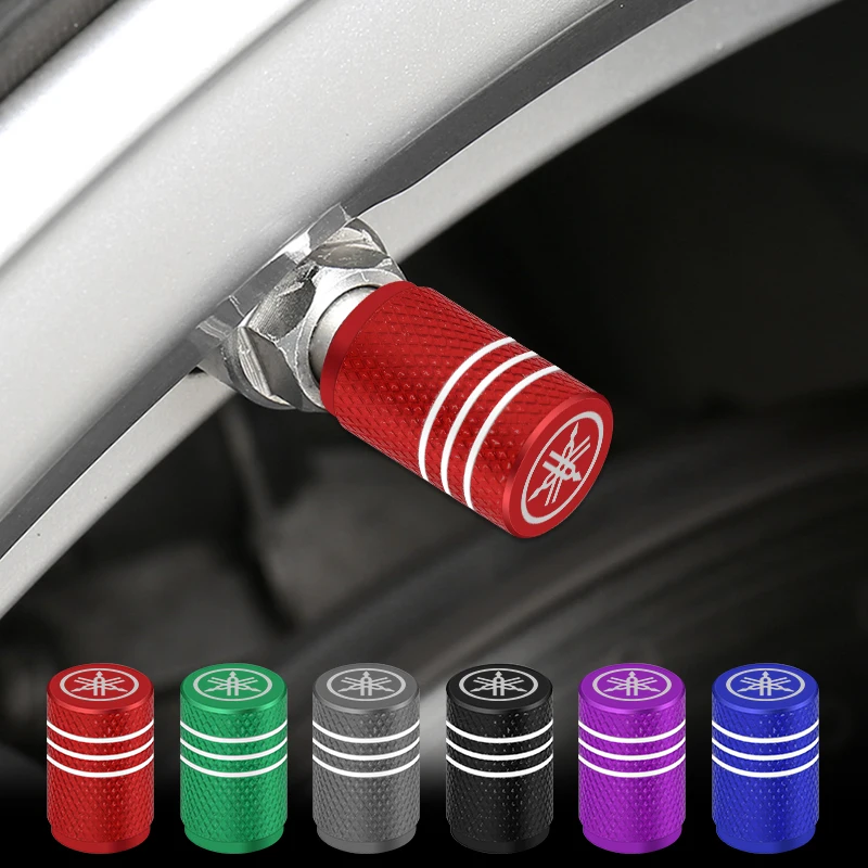 Car Tire Valve Stems Cap Knurling Style Tire Valve Cap Aluminum Tire