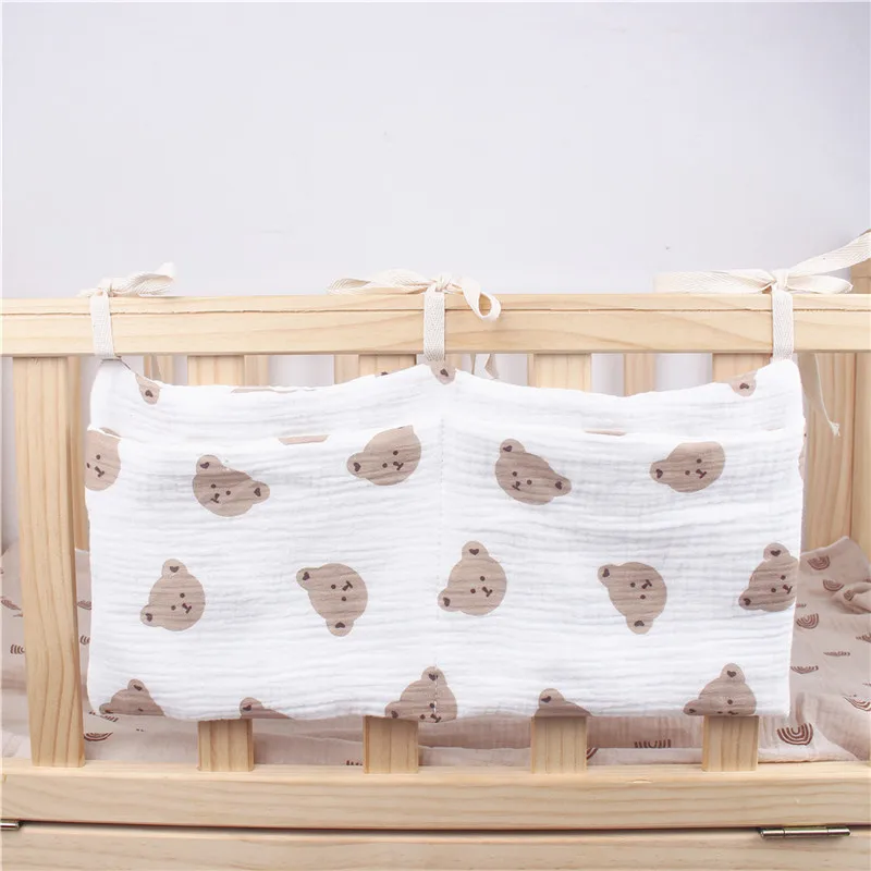 Nuova borsa portaoggetti portatile per culla, organizer multifunzionale per testiera del letto per neonati, per bambini, borsa per pannolini per biancheria da letto per bambini - immagine 6