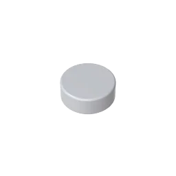 Gobricks GDS-612 Flat Tile 1x1 Round - Children's DIY Educational Building Blocks