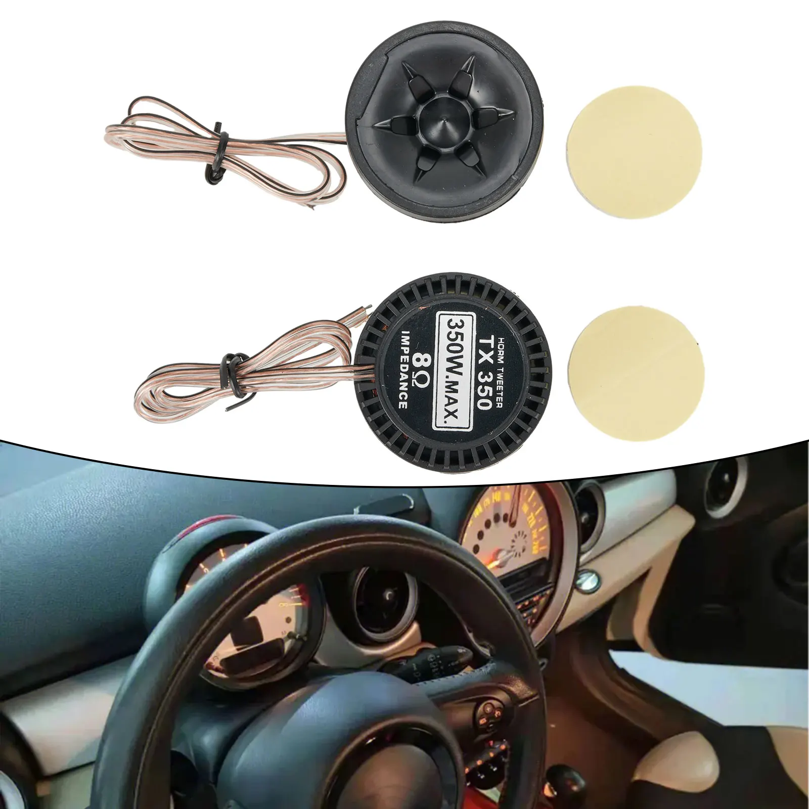 Speaker Tweeter 2pcs 350W Car Speaker Audio Tweeter 91dB Loudspeaker Automobile Audio Systems Accessories 12V Super Power Sound