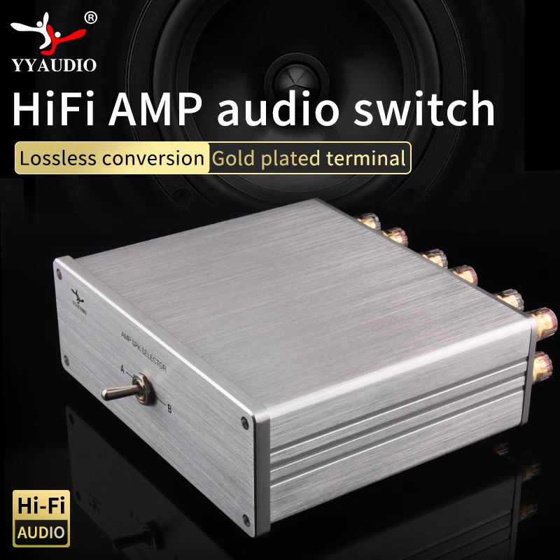 Mic Switch 2-Wege Audio Schalter Selector Box - Lautsprecher Umschalter Für 2 Verstärker Subwoofer Box