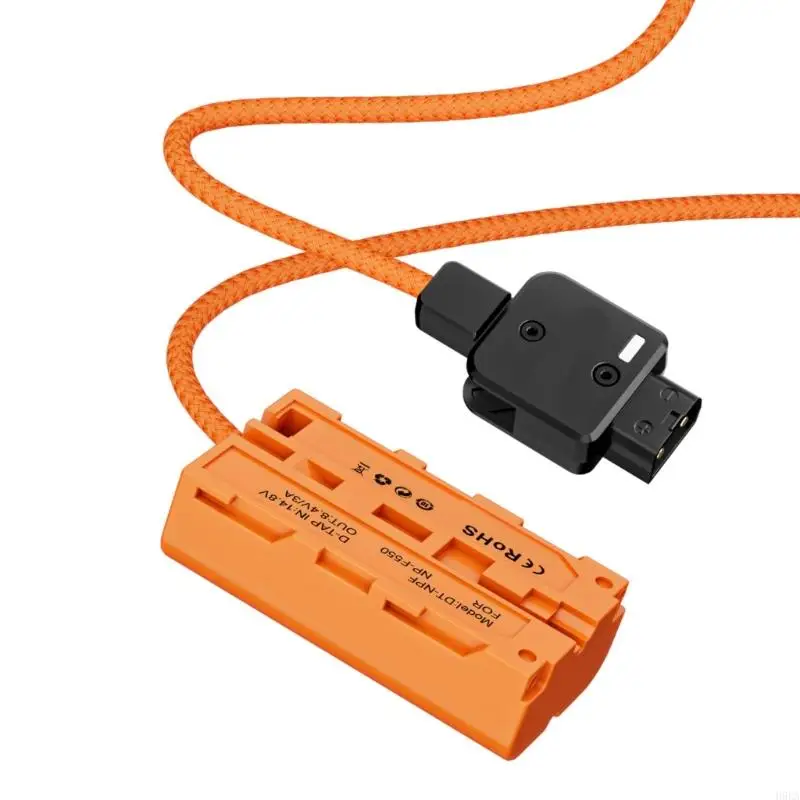Professional D-Tap to NPF Dummy Battery Cable Braided Wire for F970 F960 F950 F770 F750 F570 F550 Camera Accessories