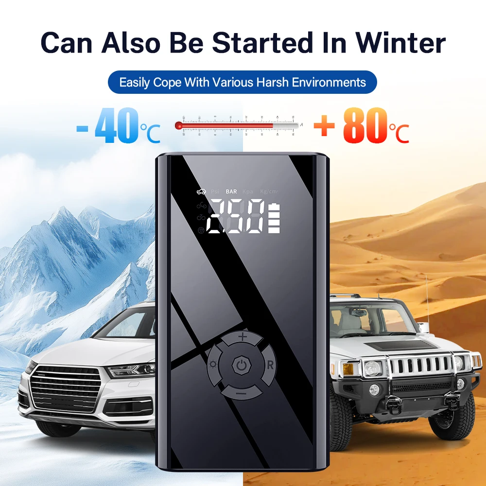Car Jump Starter Deelife Multi-Function Air Compressor Power Bank Portable Charger For 12V Cars