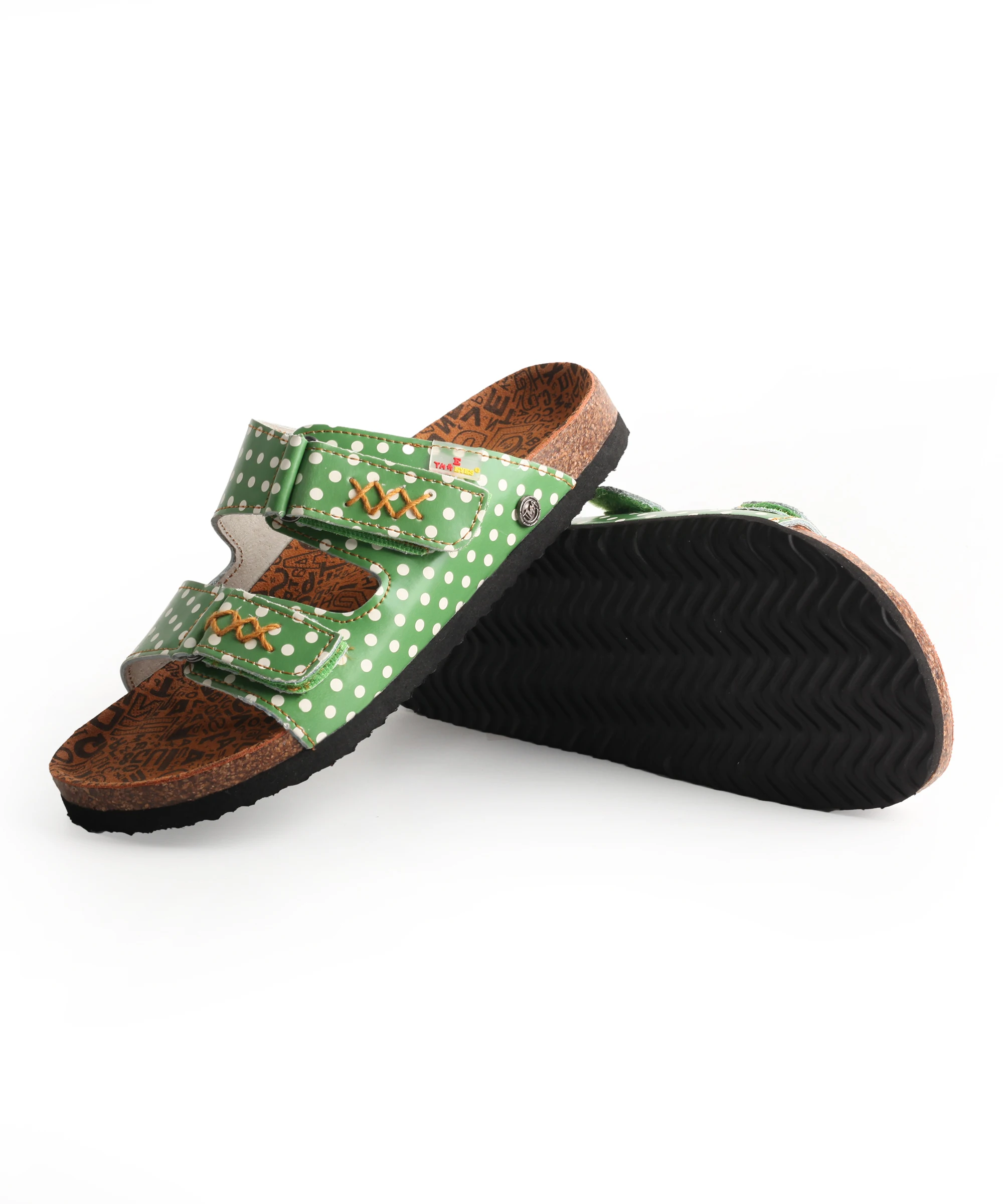 TMA EYES Sommer beliebte zweiteilige handgefertigte Damensandalen aus echtem Leder – Detail 7