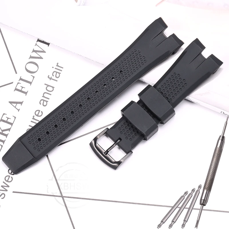 thumbnail image 1 of Correa de silicona para reloj Citizen AW1475 1476 CA4154 4155, pulsera deportiva de goma resistente al agua para hombre, 1 of 5