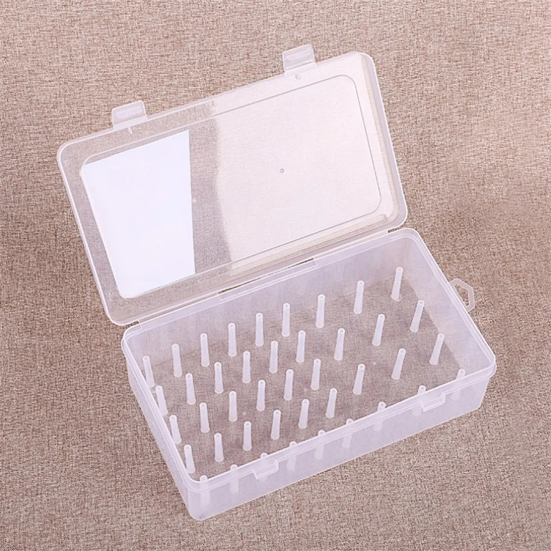 Sewing Storage Box Sewing Thread Storage Box 42 Pieces Spools Bobbin Carrying Case Container Holder Craft Spool Organizing Case