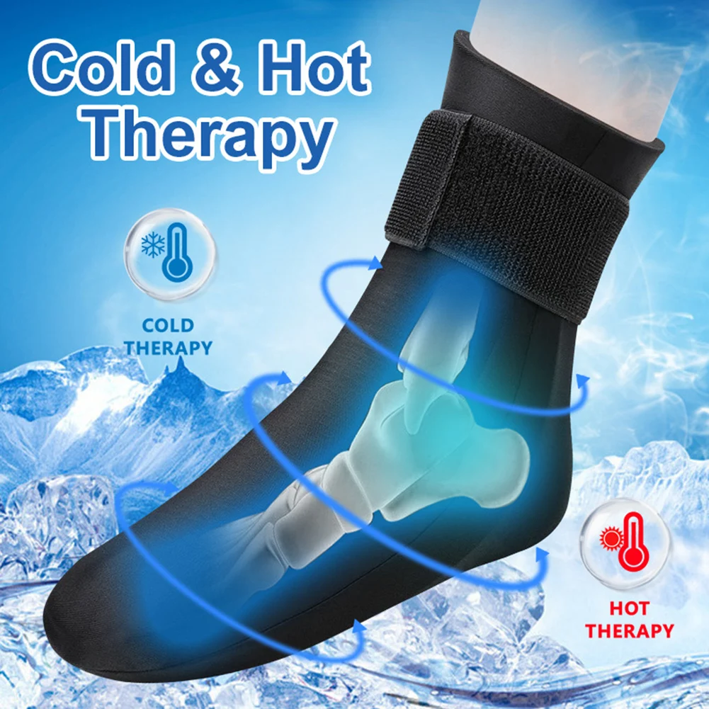 Dual-Use Hot Cold Compression Gel Sock Wearable Soothing Foot Pain Socks For Plantar Fasciitis