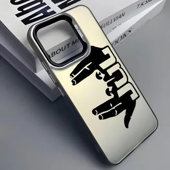 Rappeur JuL c&rsquo;est Cool coque de téléphone pour IPhone 16 15 14 13 12 11 Pro Max noir mat multicolore Laser métallique Aurora Funda