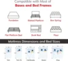 14 inch Firm Queen Mattress, Memory Foam Mattress with Cooling Cover, Bed in a Box, 6