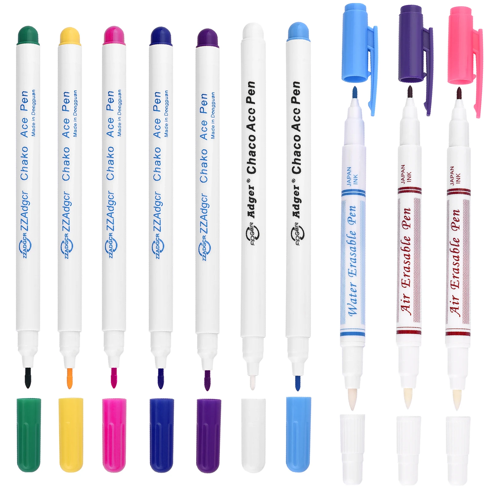 Stylo Marqueur Sewline Trio Colors - Mines Céramique 0,9 Mm, 3 Couleurs, Pour Couture Et Loisirs Créatifs