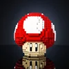 779PCS MOC Game Figures Red Green Mushroom Building Blocks Model Desktop Ornament Assembly Toys Collect Gifts for Kids Adult