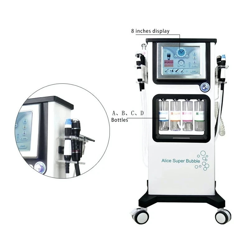 Alice Super Bubble 7 In 1 Facial Cleaning Exfoliate Infuse Oxygenate Skin Smooth Tightening Facial Salon Machine