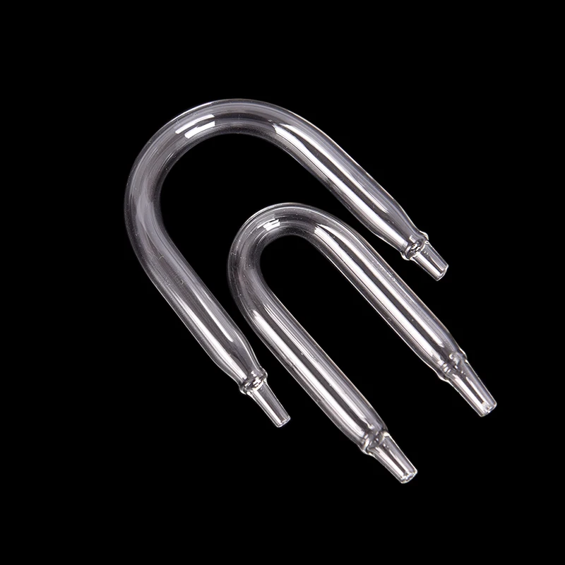 Aquarium U-Shaped Glass Air Pipe Connector for Co2 and Oxygen Systems