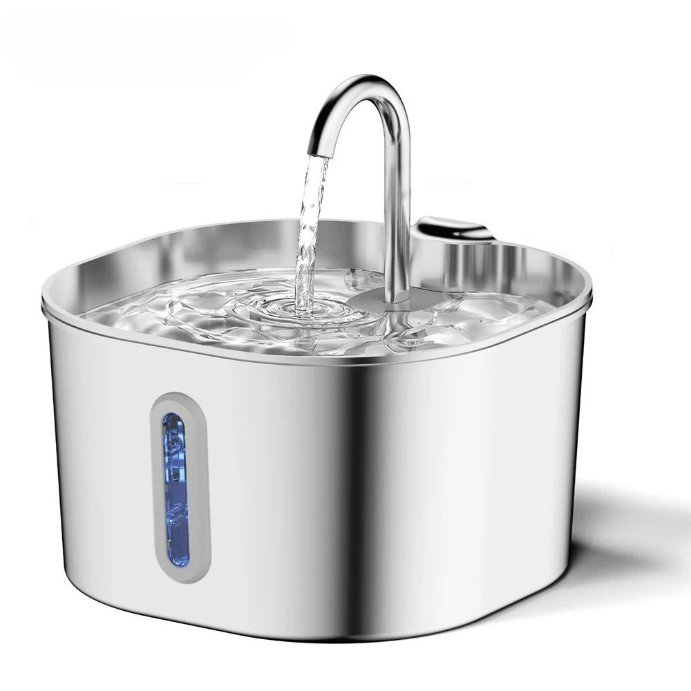 2.2L Stainless Steel Pet Fountain 1