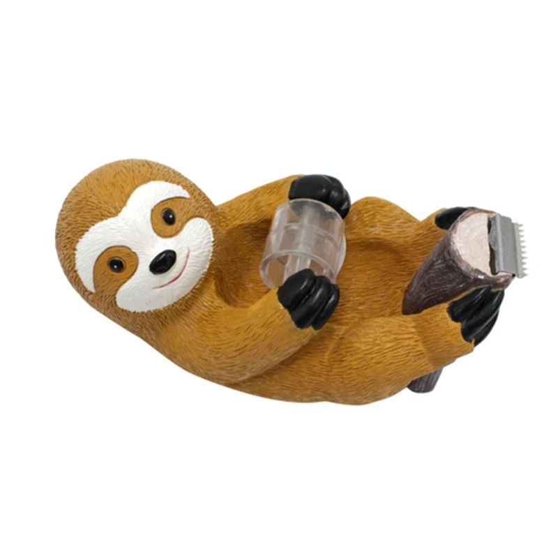

J6PA Cartoon Resin Tape Dispenser Animal Shaped Tape Cutter Dispenser Tape Holder Desktop Tape Dispenser Office Supplies