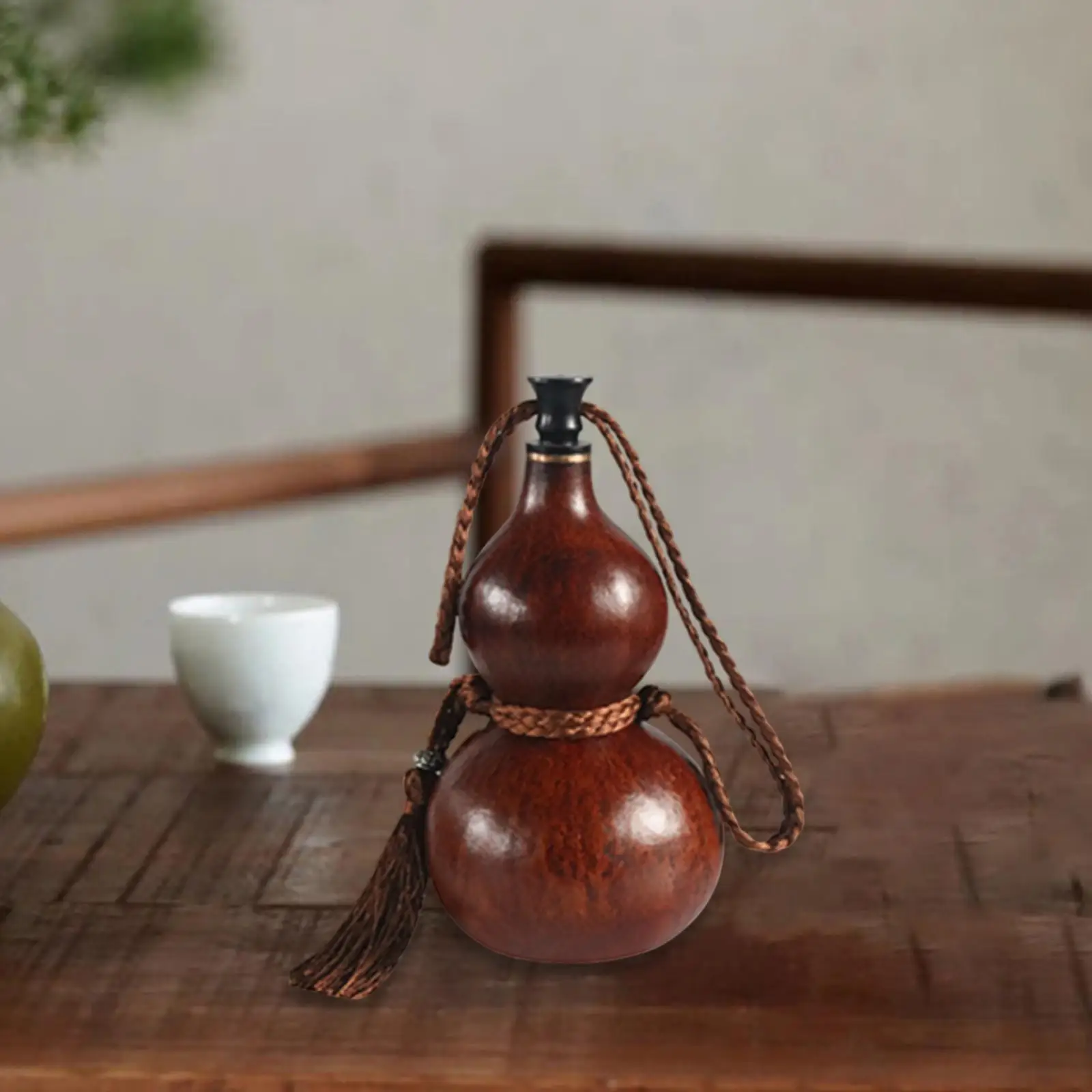 

Water Bottle Gourd Mens Gifts, 150ml Capacity Outdoor Activities Calabash Ornament for Outdoor, Camping, Barbecue Boating Decor