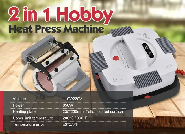 Easy Press 9x9  Portable Heat Press Machine - Mecolour