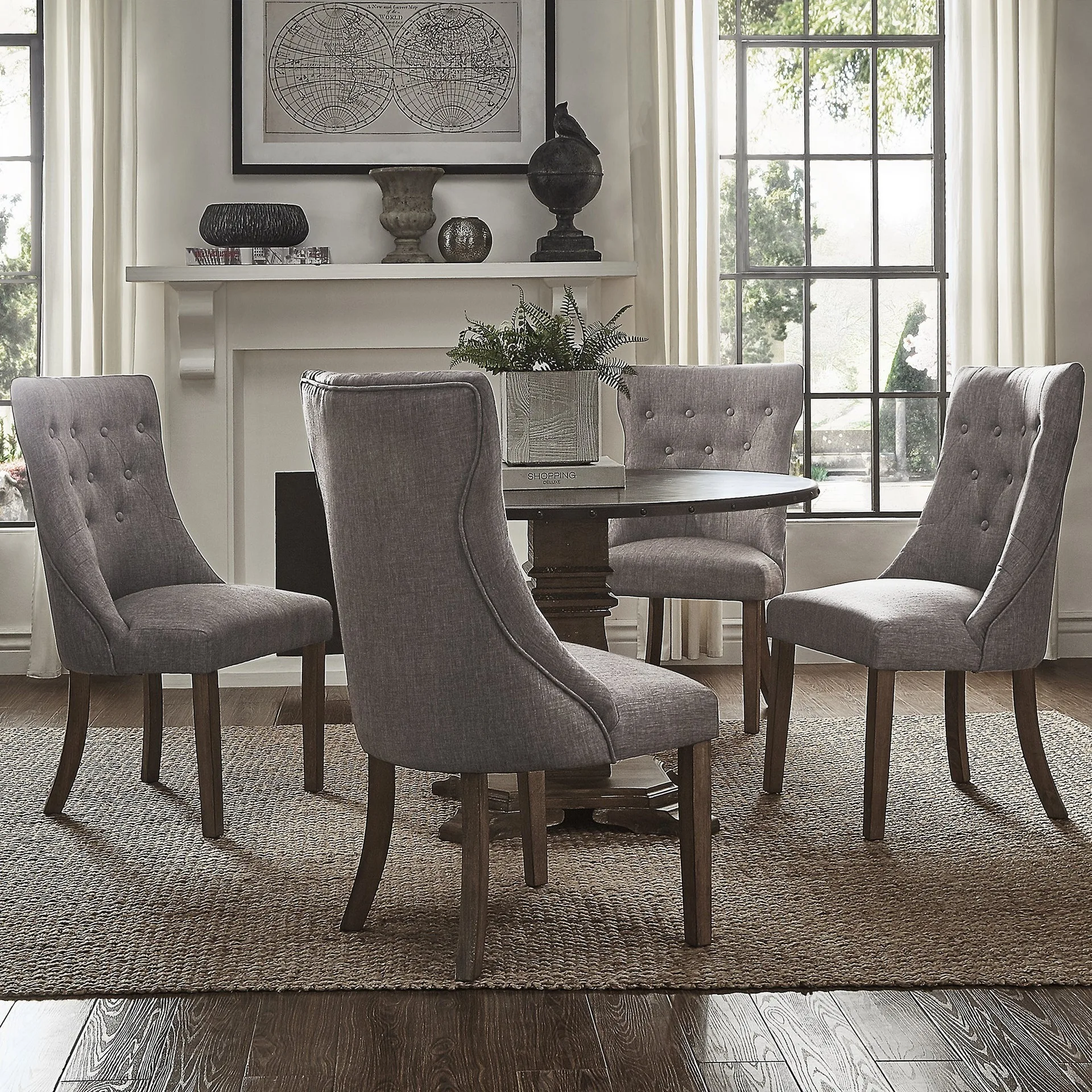 

China factory direct sale European style sponge wooden fabric dining chair with backrest modern stool for apartment coffee shop