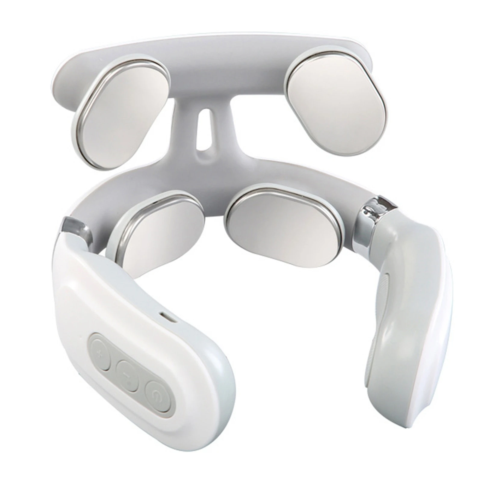 Cervical Massager 16 Modes USB Smart Pulse Heating 4 Head Neck Massager for Neck Tension Relax Muscles Vibrator Heating Massager