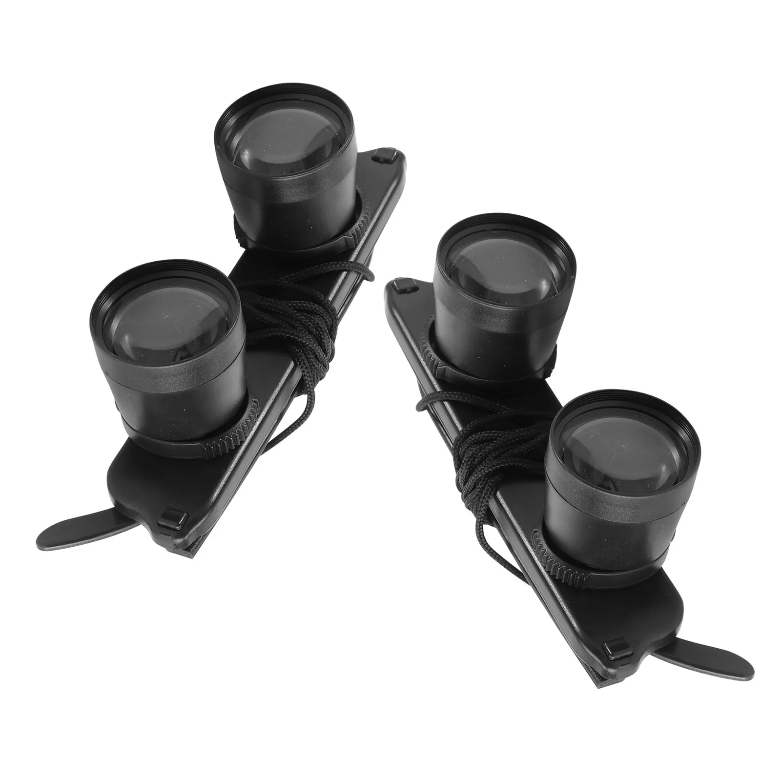 2Pcs 낚시 안경 3X 배율 헤드 장착형 핸즈프리 방수 야외 조류 관찰 하이킹 캠핑