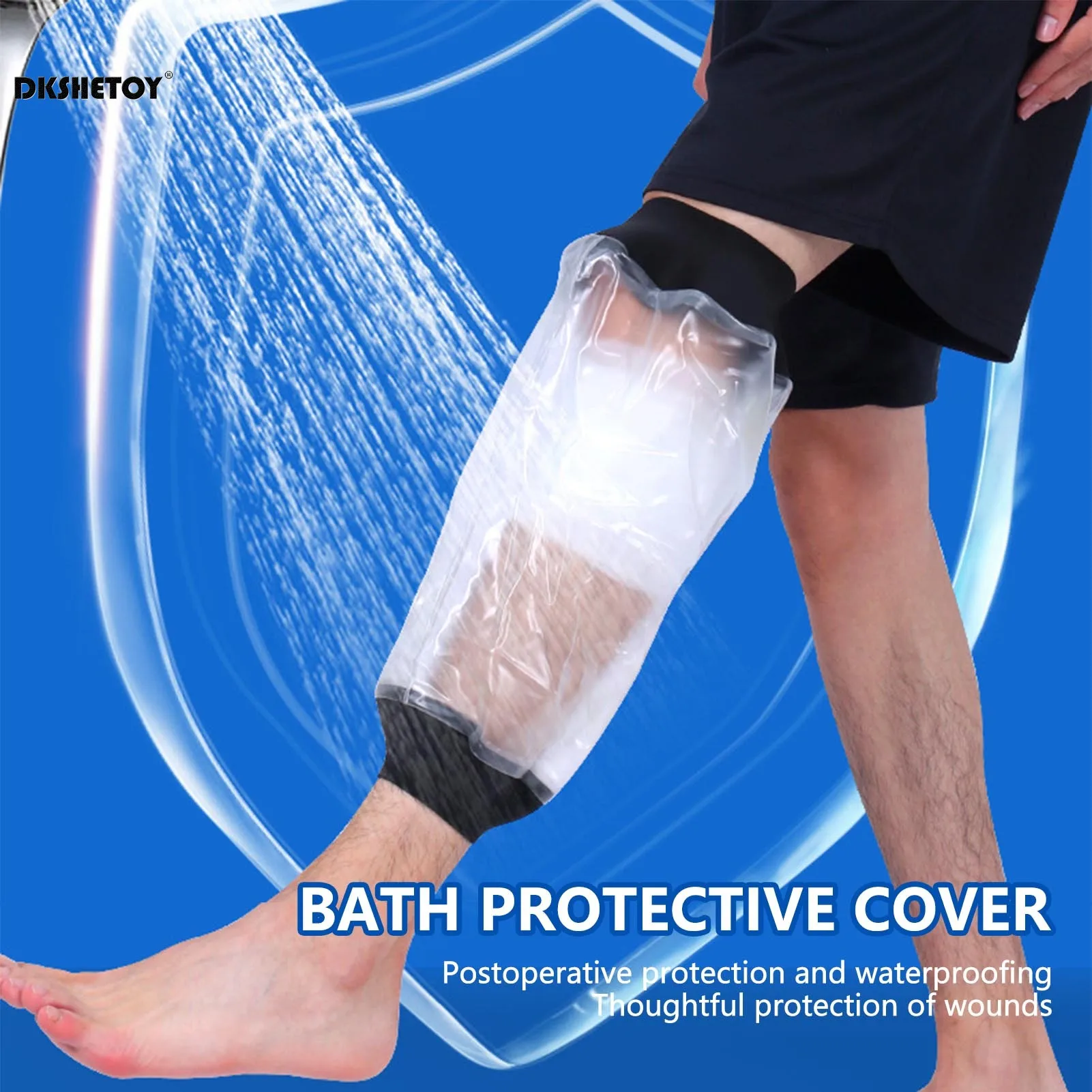 Reusable Plaster Shower Bag sleeve Foam Positioner Waterproof Leg Cast Cover For Protecting Leg Foot Ankle Wound