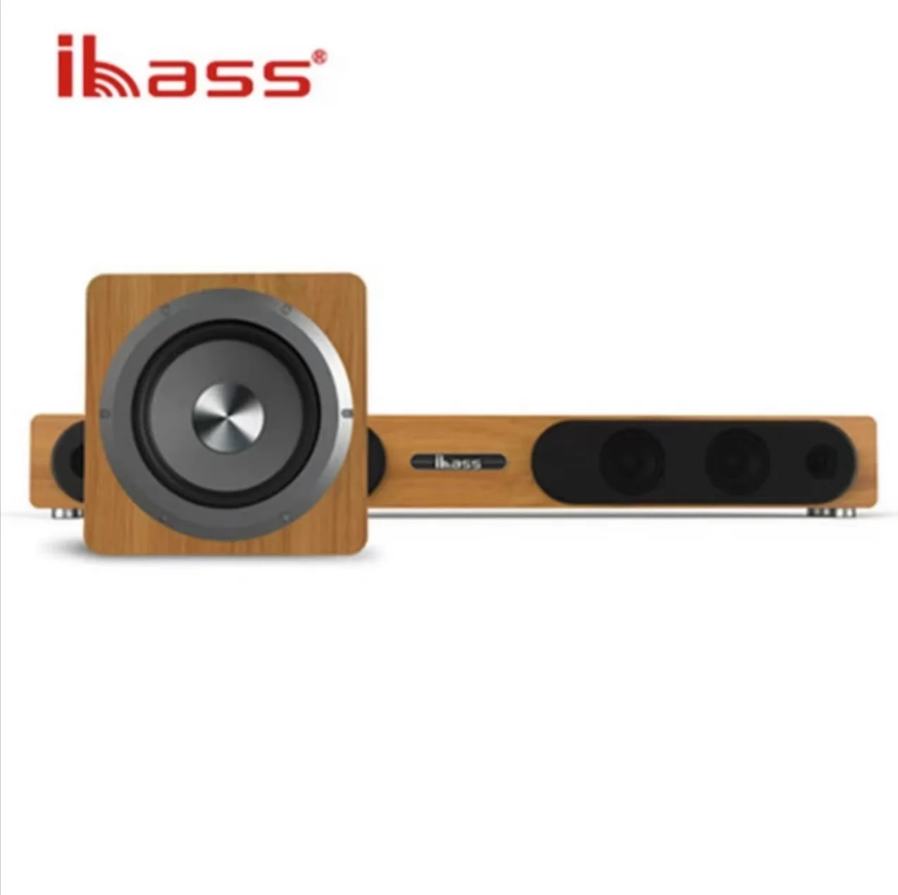 

Ibass 1800S TV Echo Wall-Mounted Bluetooth coaxial wooden wireless speaker projector multi-function home theater audio system
