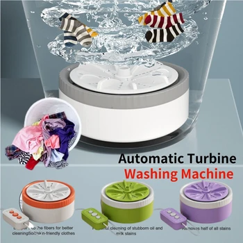 Machine à laver automatique pour vêtements, turbine aste par USB, arrêt automatique, léger, voyage, appartement 1
