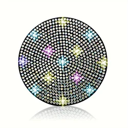 Silicone Shiny Non - Slip Luxury Car Coaster, All - Crystal Design, Easy - Clean, Universal Fit (Colored)